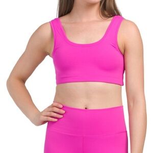 Terez TLC Sports Bra in shade Bougainvillea- XXS